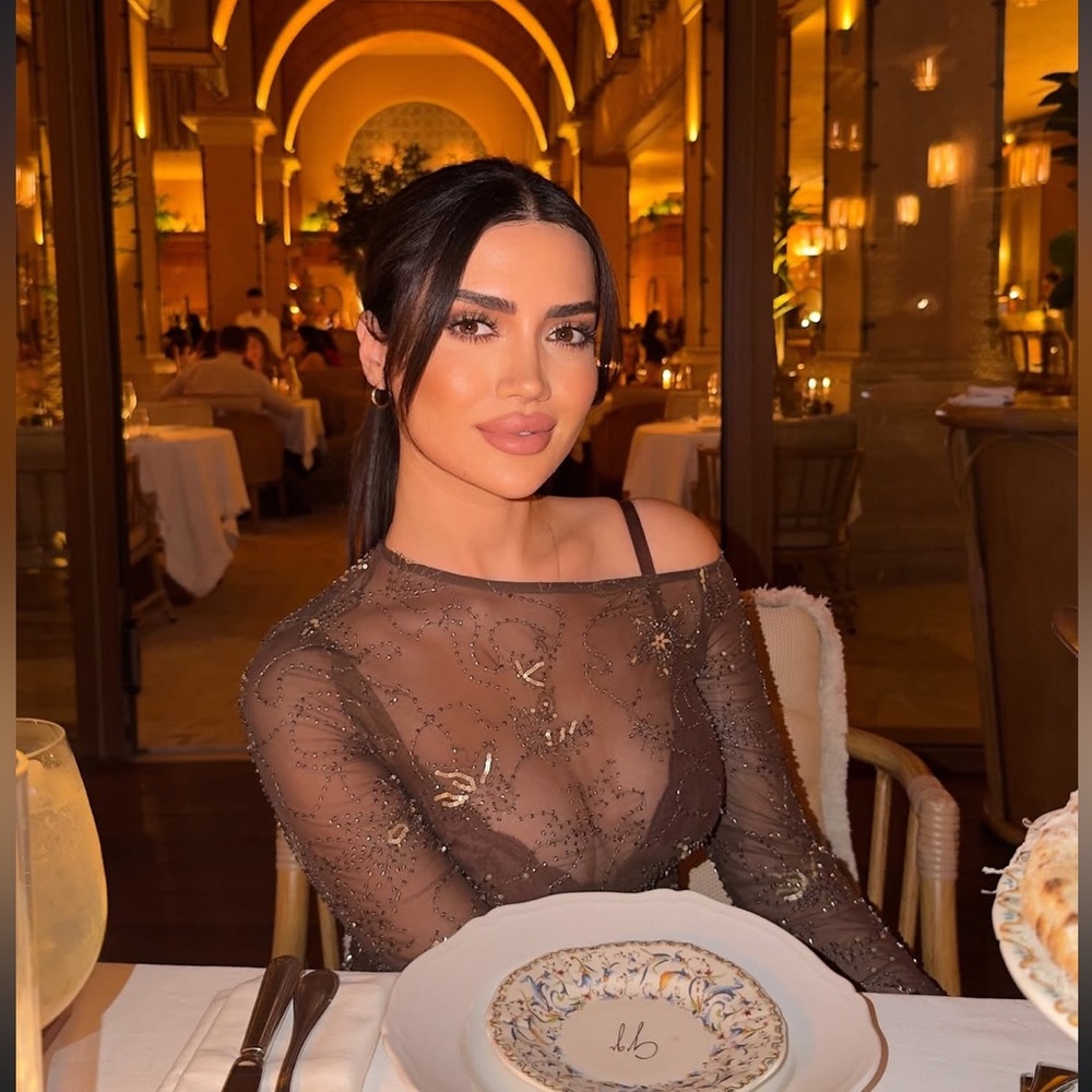 🆕(NWT) ZARA **VIRAL** Embroidered Sequin Beaded Tulle Top and Pants Set. SMALL - Picture 4 of 15